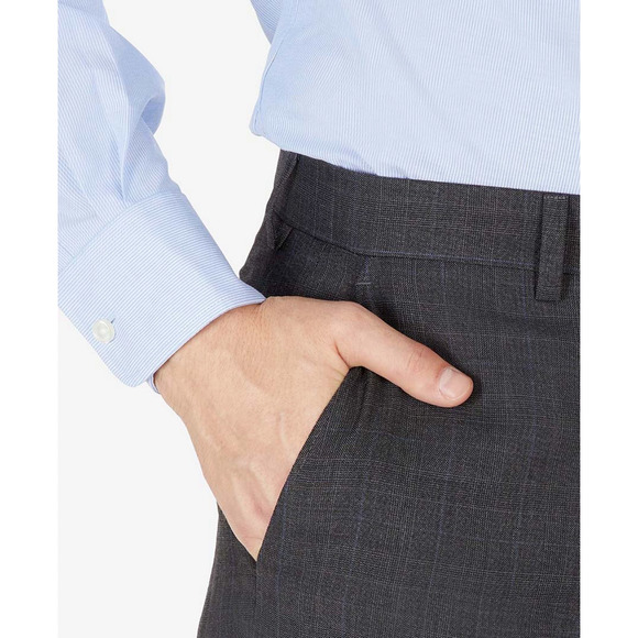 Lauren Ralph Lauren UltraFlex Wool Dress Pants Grey with Blue - Picture 4 of 4